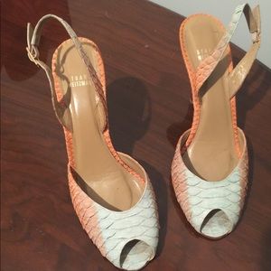Stuart Weitzman Women's Peep Toe Slingback S10M